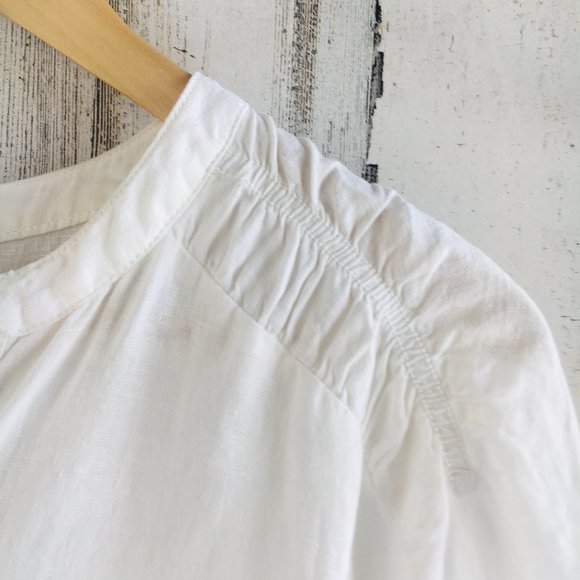 Joie Brandt 100% Linen Ruffled Flounce Shift Dress - Picture 5 of 10